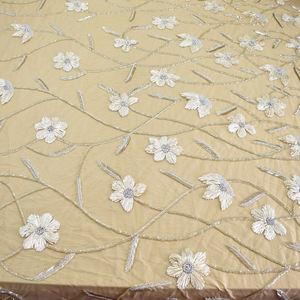 Tissu en filet brodé de perles lourdes pour robe de soirée pour femmes, robe de mariée, tricot respirant pour filles - Product Image 4