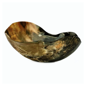 Cuenco para mezclar alimentos con forma de hoja, hecho a mano, superventas, cuenco para mezclar cuerno Natural de la mejor calidad, cuenco para vajilla para el hogar - Product Image 1