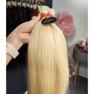 100% Virgin Cuticle Aligned Remy Hair Extensions <b>Silky</b> Straight Weave Bundles Stretched Length 20 Inches Kinky Style Human Hair - Product Image 3