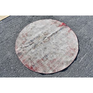 พรมขนสัตว์สีเบจ4.5ft สไตล์วินเทจทำมือทรงสี่เหลี่ยมผืนผ้าสไตล์ตุรกีงานปะต่อกันสำหรับห้องนอนของวัยรุ่นที่อาศัยอยู่ - Product Image 1