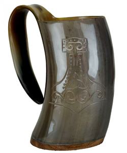 Categoría de Producto: Taza de Cuerno Vikinga Auténtica, Tazas de Cerámica Hechas a Mano - Product Image 1