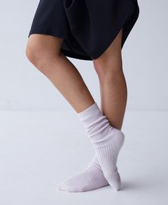 Chaussettes pour hommes et femmes en coton et bambou tissé avec logo personnalisé, épaisses, à bas ample, pour l'automne et l'hiver - Product Image 2
