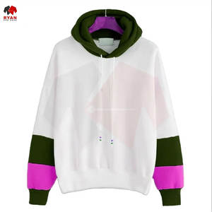 เสื้อฮู้ดผู้ชายแบบสั่งทำพิเศษ OEM และ ODM ดีไซน์หลายสีแบบต่อผ้า เสื้อฮู้ดแบบสวมหัวสำหรับฤดูหนาว ขายส่ง - Product Image 6