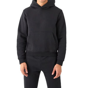 2025 Original Logo Cotton Tech Fleece hombres chándal 2 uds Material grueso hombres sudadera y pantalones de chándal para otoño transpirable - Product Image 3