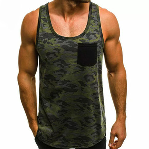 Débardeur de gymnastique pour hommes de qualité supérieure 100% coton séchage rapide couleur personnalisée taille et Style grande taille vêtements d'entraînement de Fitness d'été - Product Image 2