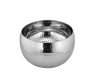Kitchen Hammered Metal Bowls Gold <b>Silver</b> Salad Bowl Stainless Steel Mixing Bowl - Product Image 1