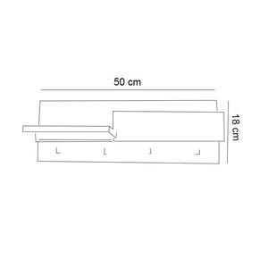 JGWOOD DESIGNS Organisateur de clés et de courrier mural en métal, crochets minimalistes à un seul niveau pour clés et lettres - Product Image 5
