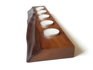 Porte-bougie en bois naturel fait à la main |   Qualité durable |   Prix d'usine - Product Image 2