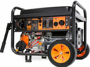 Generador Portátil con Arranque Eléctrico DF1100X de 11000 Vatios con Kit de Ruedas y Sensor de Apagado por CO, Negro - Product Image 1