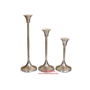 Portavelas de Pilar Chapado en plata de lujo, mesa de hogar, diseño moderno decorativo, centro de mesa de boda, soporte de vela - Product Image 6