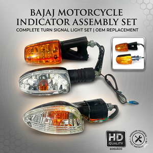 Conjunto de Intermitentes para Motocicleta Bajaj |   Juego de Luces Indicadoras Delanteras y Traseras de Repuesto OEM - Product Image 4