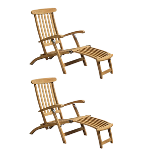 Prix de gros Mobilier d'extérieur Chaises vapeur en bois de teck Chaise de jardin Chaise longue pour piscines - Product Image 2