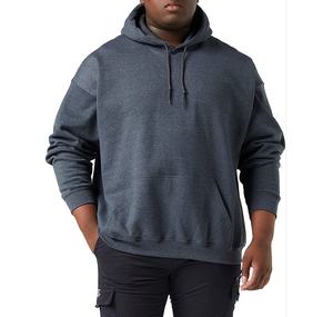 Sudadera con Lavado Ácido para Hombre, Sudadera de Poliéster Lisa para Impresión Personalizada, Sensación de Algodón, Sudadera Extra Grande para Hombre, Básica, Mezcla de Algodón - Product Image 1