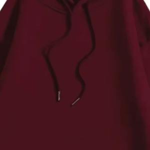 Sweat à capuche décontracté pour homme, en gros, hiver, épaules tombantes, couleur unie, cordon de serrage, 100% polyester, tissu tissé, écologique - Product Image 3