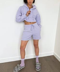 Chándal de gimnasio para mujer 2025, chándal con capucha para correr, Top corto con tejido de punto, venta al por mayor para la temporada de invierno - Product Image 4