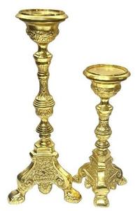 Bougeoir de luxe en métal plaqué or pour décorations de Noël et occasions spéciales Pièce décorative du fournisseur indien - Product Image 3