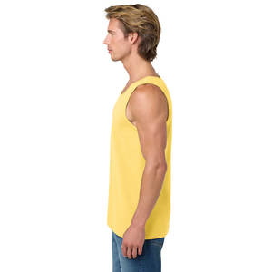 Camisetas sin mangas para hombre con etiqueta privada, gimnasio, algodón sin mangas, colores sólidos, tela de la mejor calidad, chaleco de ejercicio para hombre con estilo deportivo - Product Image 6