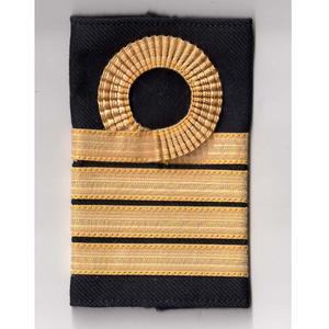Professional Rank Epaulettes Eco-Friendly Customized Star Pattern Premium Gold Braid Shoulder Rank Embroidery Decoration Uniform - Product Image 3