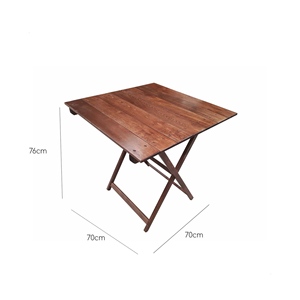 WELL HOME Tavolino Pieghevole in Legno di Faggio con Finitura Noce 70x50x76 cm per Arredamento Camera da Letto - Product Image 3