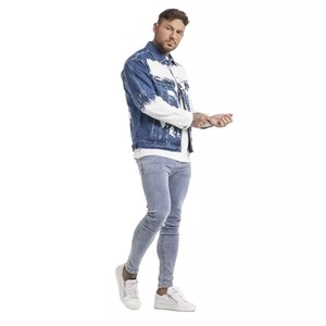 Chaqueta Vaquera Personalizada para Hombre Más Vendida, Chaqueta Vaquera Bordada de Alta Calidad en Color Sólido y Diferentes Colores - Product Image 6