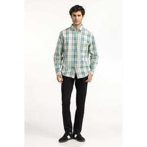 Camisas Casuales para Hombre, 100% Algodón, Doble Botonadura, Satén, Colección Verano, Corte Regular - Product Image 5