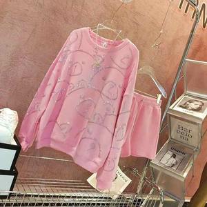 Automne nouvelle tendance pull pour femmes de haute qualité industrie lourde diamants sweats à capuche - Product Image 4