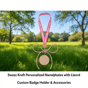 Targhette Personalizzate Swazz Kraft con Cordino, Porta Badge Personalizzato e Accessori - Product Image 3