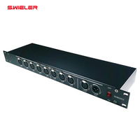 Distribuidor de Audio XLR de 8 Salidas para Conciertos, DJ y Espectáculos en Vivo, 220v, Divisor DMX, Protocolo RDM512, Amplificador de Señal RDM-DMX de 8 Canales