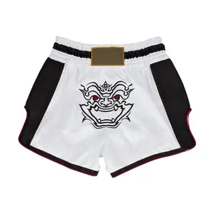 Hoge Kwaliteit 100% Polyester Muay Thai Korte Maak Je Eigen Mma Shorts Fghting Shorts Muay Thai Shorts