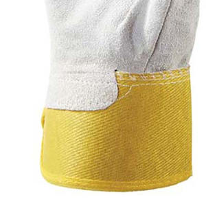 Guantes de trabajo de cuero dividido de piel de vaca Protección de manos resistente al calor y a las chispas Seguridad industrial Guantes de construcción resistentes - Product Image 3