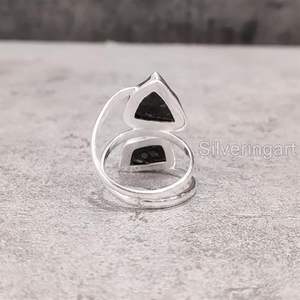 Rough Women's Ring Natural Garnet Gemstone January Birthstone Christmas <b>Valentine</b> <b>Gift</b> Handmade Jewelry 925 Sterling Silver Ring - Product Image 6