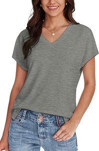 Premium Making Women V Neck <b>T</b> <b>Shirts</b> Casual wear Custom Design Loose V Neck <b>T</b> <b>Shirts</b> - Product Image 2