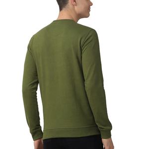 Sudadera de hombre de manga larga de poliéster de gran tamaño personalizada Jersey XS cuello redondo 380-420 GSM algodón personalizado en blanco - Product Image 2