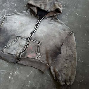 เสื้อฮู้ดแบบสวมหัวพิมพ์ลายพัฟหนาสำหรับผู้ชายเสื้อแนวสตรีทพิมพ์ลายโลโก้กำหนดเองสำหรับฤดูหนาว - Product Image 1