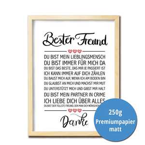 Impression d'art abstraite moderne sur le thème des meilleurs amis - Product Image 3