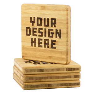 Posavasos de madera Diseño láser Más vendidos Accesorios de decoración de mesa de madera y piedra Utensilios de cocina Posavasos Precio al por mayor Juego de 2 - Product Image 5