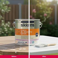 Sikkens Rubbol BL Rezisto Satin Acrylique Meilleure Qualité Durable À Base D'eau Émail Teinture Vernis Haute Couverture Intérieur Extérieur