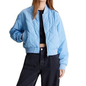 2025 vente en gros femmes dames Style classique broderie Patch Bomber varsity veste fermeture éclair veste grande taille femmes Bomber vestes - Product Image 4