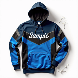 Sudadera con Capucha Extra Grande para Hombre, Estilo Urbano, Duradera, Sublimada, Personalizable, 100% Poliéster, Mezcla de Algodón, Suave - Product Image 3