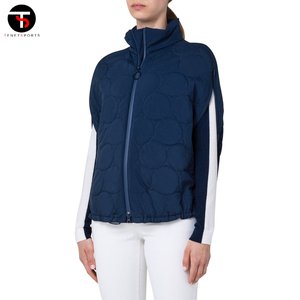 เสื้อผ้าแฟชั่นเสื้อกั๊กขนเป็ดสำหรับผู้หญิงเสื้อคอตตอนแบบบางระบายอากาศได้ดีมีบุนวมหนาให้ความอบอุ่น - Product Image 2