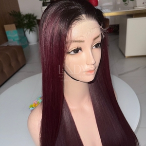 Pelucas Hermosas de la Más Alta Calidad, Cabello Humano Real 100% Vietnamita, Liso Natural, Color Personalizable, Peluca con Cierre - Product Image 2