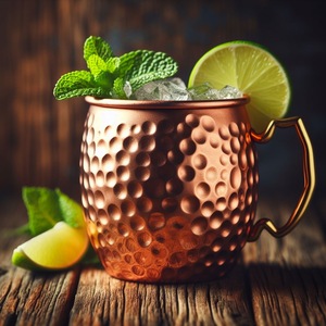 Tazas de barra de cobre de 550ml mejor valoradas, tazas martilladas de acero inoxidable de 18,5 oz para fiestas, mulas de Moscú y cerveza, vasos de capacidad de 350ml - Product Image 1