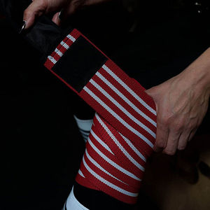 Nouveauté - Bandes de genou ajustables et respirantes pour l'entraînement en salle de sport, unisexe, en néoprène résistant, service OEM ODM personnalisé - Product Image 5