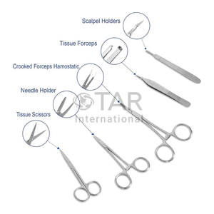 Kit de Sutura Manual Reutilizable de Acero Inoxidable de Alta Calidad, Juego de Práctica Quirúrgica, Instrumentos Médicos, Duradero para Estudiantes, Práctico - Product Image 2