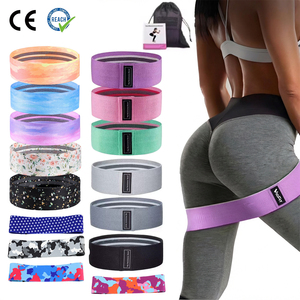 VIGFIT Bandes de Résistance Circulaires Personnalisées pour Fessiers, Lot de 3 avec Sac, Bandes de Résistance en Tissu Antidérapant pour Hanches - Product Image 1