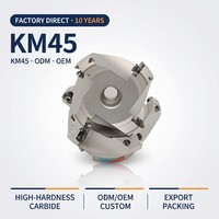 CNC personnalisé 45 degrés KM45 Face Milling Disc Cutter Plate INSERT SEHT1204 End Mill OEM ODM Support