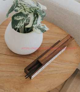 Natural MDF Wood Inlay Box Sets with Lid Non-Food Storage Engraved for Jewelry Organization Mango Wood Encased - Product Image 3