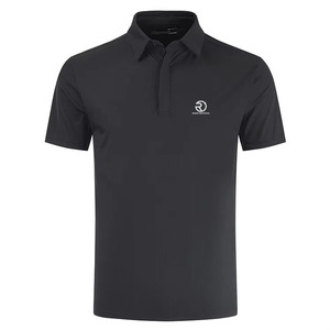 Polos pour hommes 100% coton Polos sur mesure Polos de golf vierges Logo douanier Fashion Plain Dyed Casual Knitted Men - Product Image 1