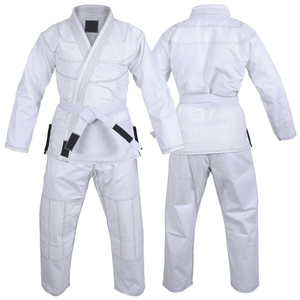 Uniforme de karaté personnalisé Gi blanc unisexe OEM personnalisable avec logo d'entraînement, ensembles de style, vêtements de sport, couleur personnalisée, taille personnalisée - Product Image 1