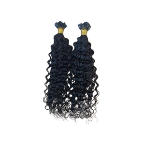 Summer Hot Trend 24 ''Blonde #60 Extensions de cheveux à pointe plate en kératine vierge indienne Water Wavy Style-Hot Trend in Summer - Product Image 2